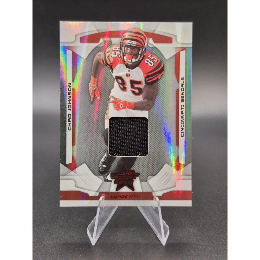 2008 Donruss Rookies & Stars Chad Johnson #20 Longevity Ruby Materials /350